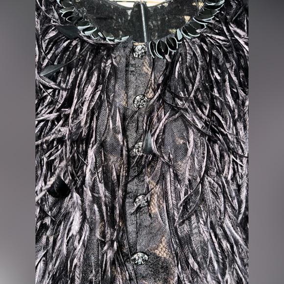 2022 Chanel Ready to wear ostrich trim dress - Picture 3 of 16